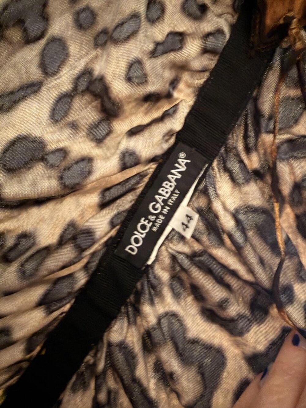 Vintage 2007 Dolce & Gabbana Leopard Print Sheath Dress IT 44 / Fits US 6 - Picture 5 of 9